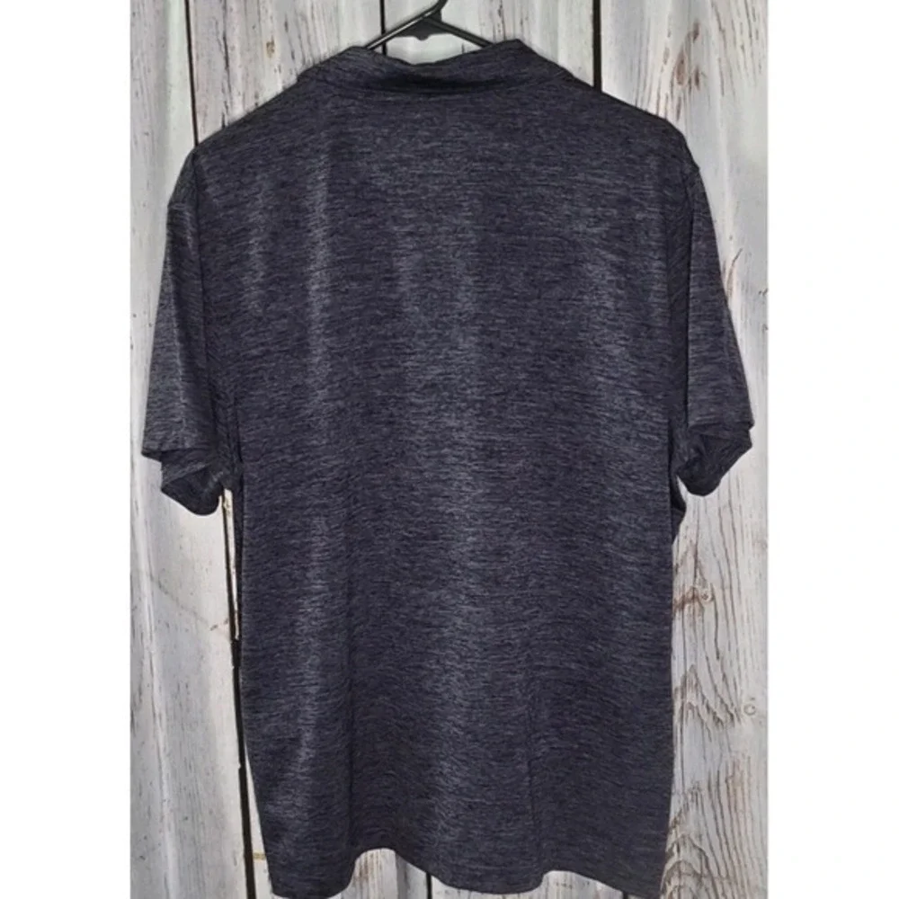 ALFANI Polo / GOLF SHIRT Men's‎ Large Navy Blue Heather, Golf Polo Sportswear